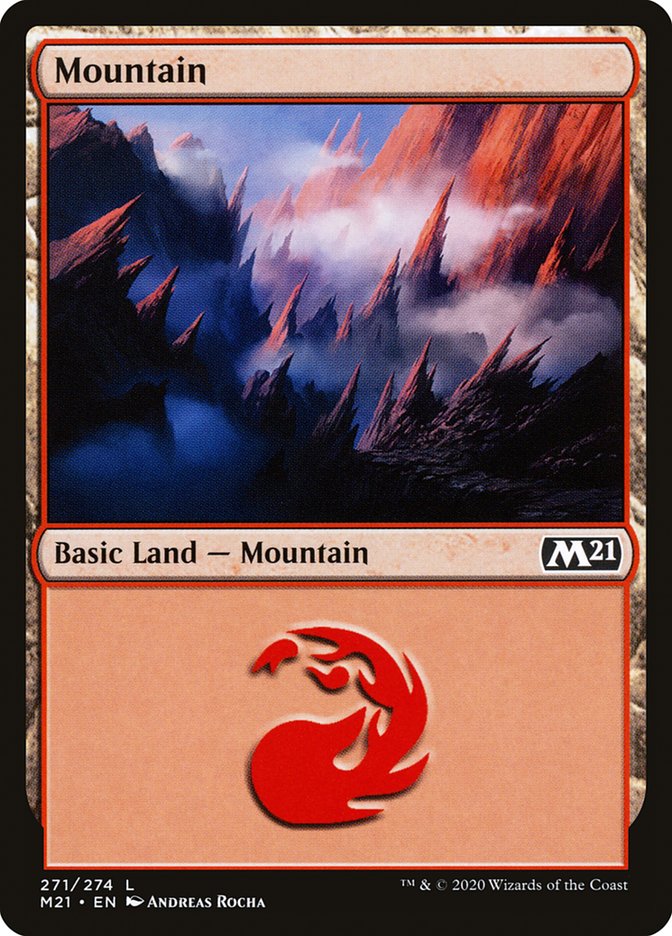 Mountain (271) [Core Set 2021] MTG Single Magic: The Gathering    | Red Claw Gaming
