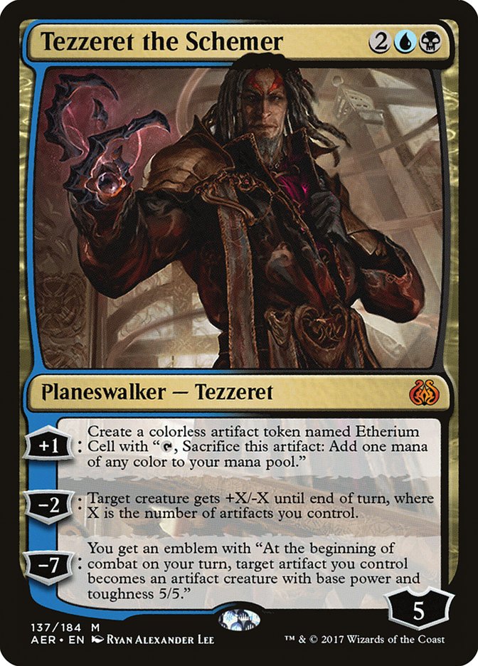 Tezzeret the Schemer [Aether Revolt] MTG Single Magic: The Gathering    | Red Claw Gaming