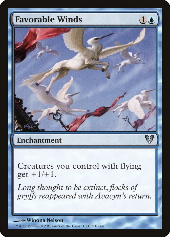 Favorable Winds [Avacyn Restored] MTG Single Magic: The Gathering    | Red Claw Gaming