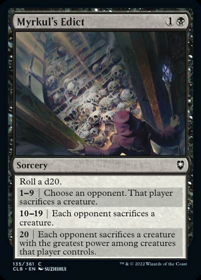 Myrkul's Edict [Commander Legends: Battle for Baldur's Gate] MTG Single Magic: The Gathering    | Red Claw Gaming