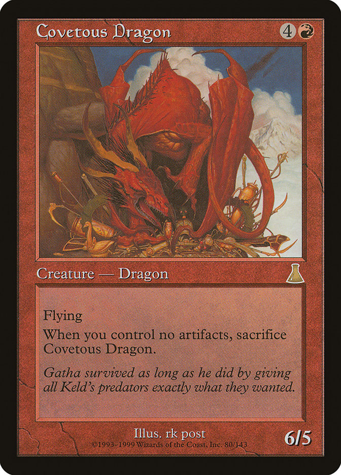 Covetous Dragon [Urza's Destiny] MTG Single Magic: The Gathering    | Red Claw Gaming