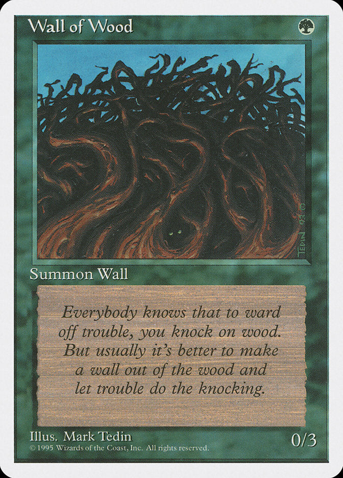 Wall of Wood [Fourth Edition] MTG Single Magic: The Gathering    | Red Claw Gaming