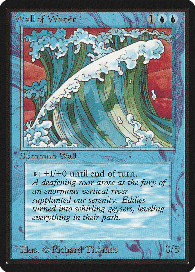 Wall of Water [Beta Edition] MTG Single Magic: The Gathering    | Red Claw Gaming
