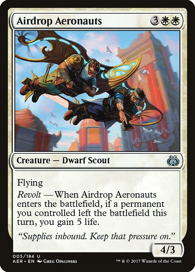 Airdrop Aeronauts [Aether Revolt] MTG Single Magic: The Gathering    | Red Claw Gaming