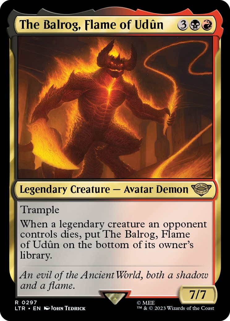 The Balrog, Flame of Udun [The Lord of the Rings: Tales of Middle-Earth] MTG Single Magic: The Gathering    | Red Claw Gaming