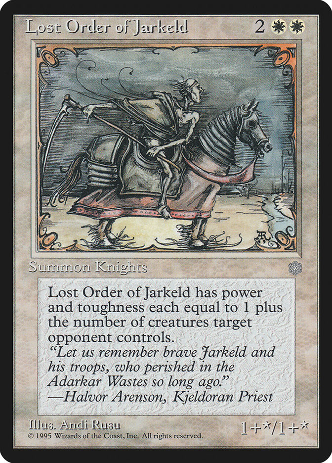 Lost Order of Jarkeld [Ice Age] MTG Single Magic: The Gathering    | Red Claw Gaming