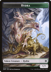 Cat Beast // Hydra Double-Sided Token [Zendikar Rising Tokens] MTG Single Magic: The Gathering    | Red Claw Gaming