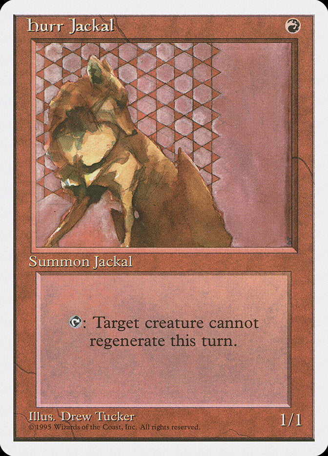 Hurr Jackal [Fourth Edition] MTG Single Magic: The Gathering    | Red Claw Gaming