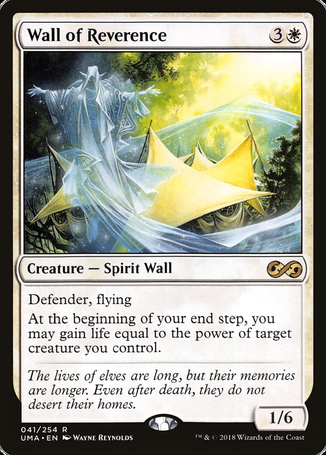 Wall of Reverence [Ultimate Masters] MTG Single Magic: The Gathering    | Red Claw Gaming
