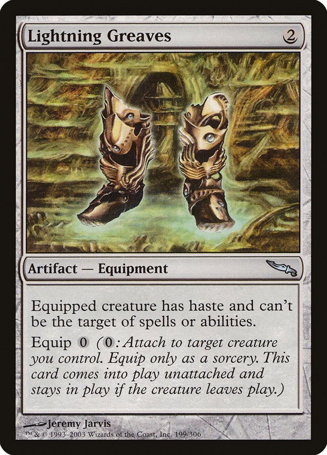 Lightning Greaves [Mirrodin] MTG Single Magic: The Gathering    | Red Claw Gaming