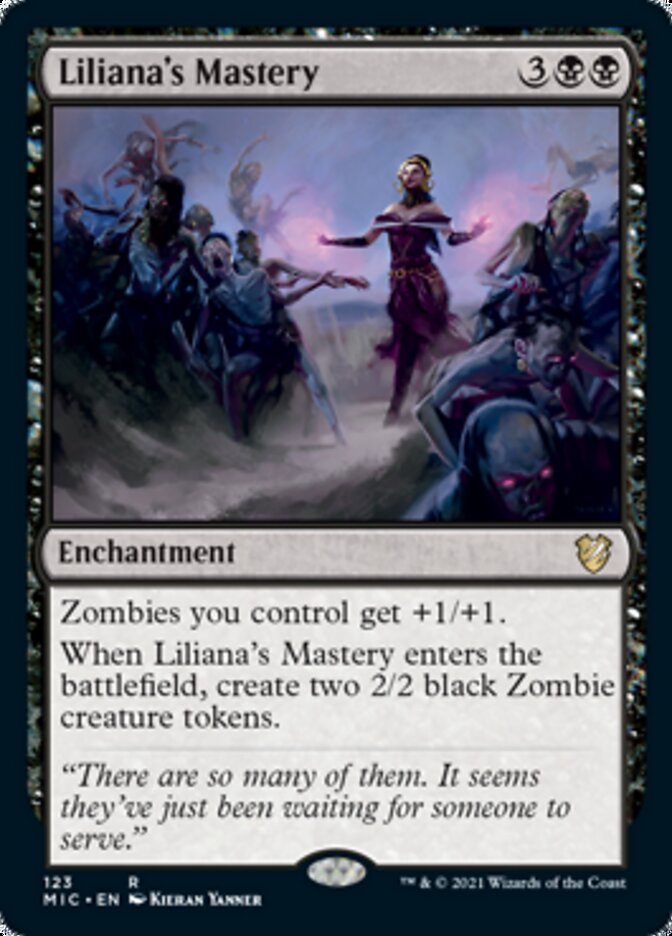 Liliana's Mastery [Innistrad: Midnight Hunt Commander] MTG Single Magic: The Gathering    | Red Claw Gaming