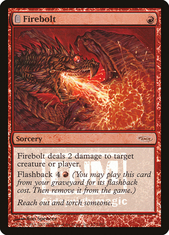 Firebolt [Friday Night Magic 2007] MTG Single Magic: The Gathering    | Red Claw Gaming