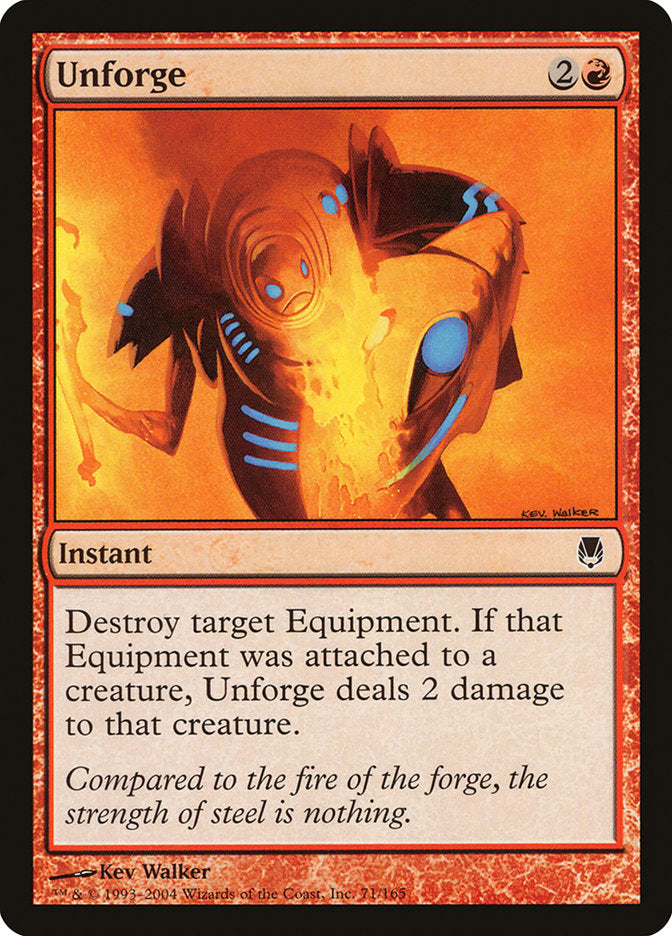 Unforge [Darksteel] MTG Single Magic: The Gathering    | Red Claw Gaming