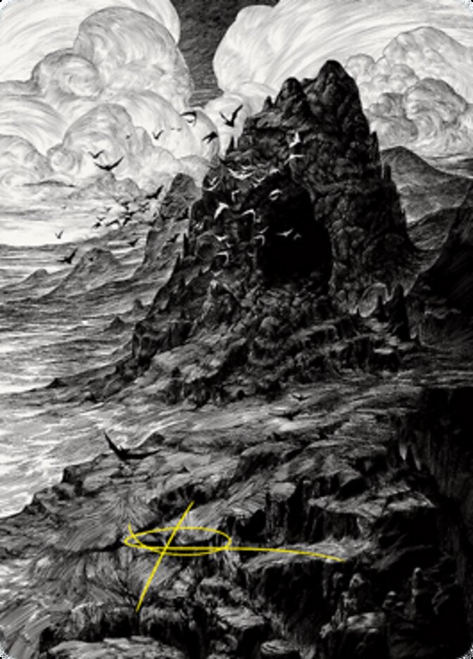 Mountain Art Card [Innistrad: Crimson Vow Art Series] MTG Single Magic: The Gathering    | Red Claw Gaming