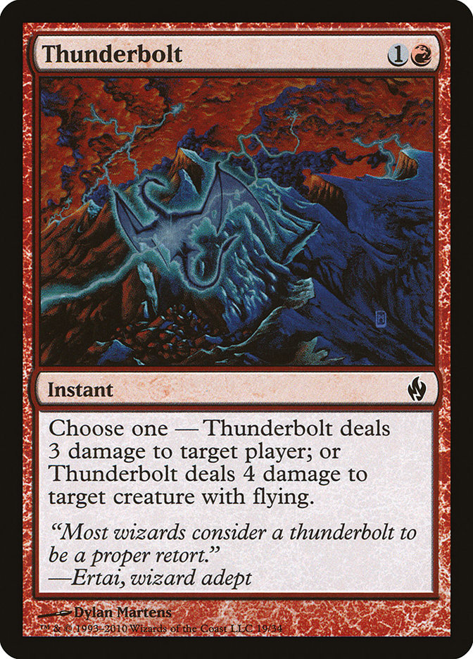 Thunderbolt [Premium Deck Series: Fire and Lightning] MTG Single Magic: The Gathering    | Red Claw Gaming