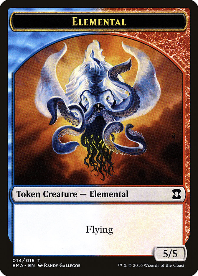 Elemental Token (014/016) [Eternal Masters Tokens] MTG Single Magic: The Gathering    | Red Claw Gaming