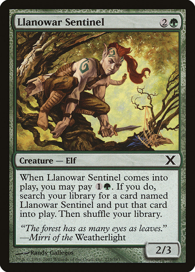 Llanowar Sentinel [Tenth Edition] MTG Single Magic: The Gathering    | Red Claw Gaming