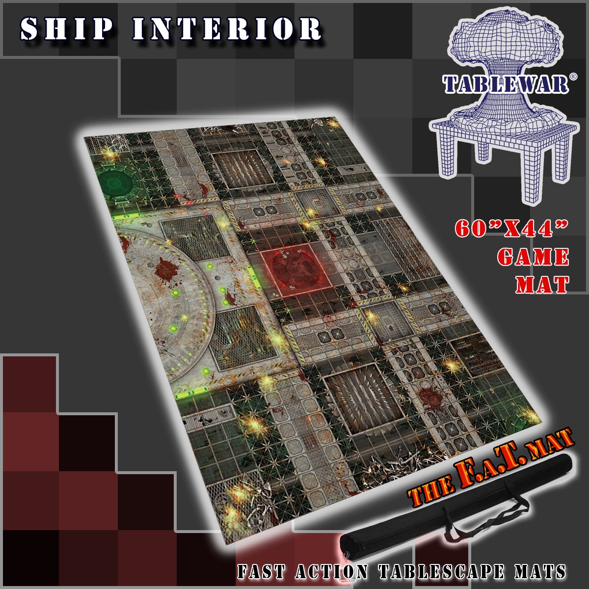 F.A.T. Mats Ship Interior 60'x44' Gaming Mat F.A.T. Mats    | Red Claw Gaming