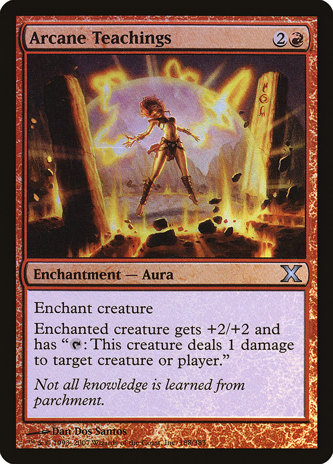 Arcane Teachings (Premium Foil) [Tenth Edition] MTG Single Magic: The Gathering    | Red Claw Gaming