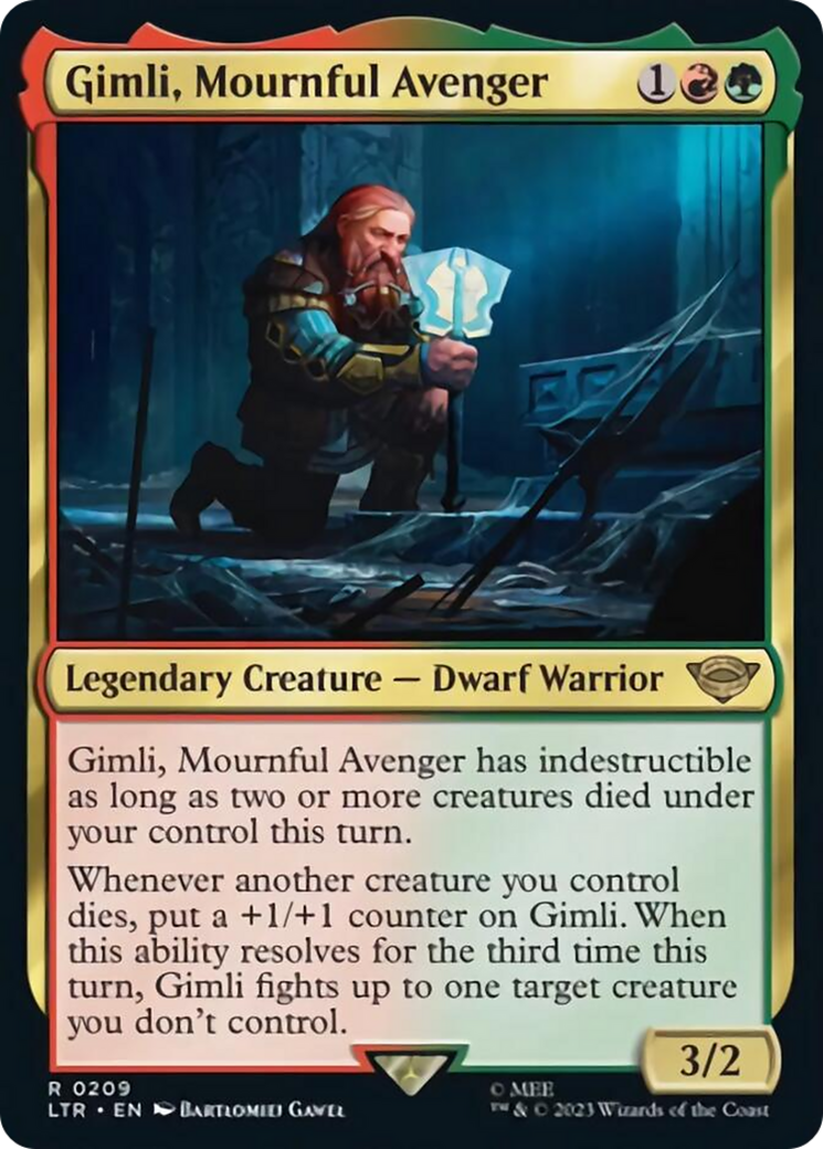 Gimli, Mournful Avenger [The Lord of the Rings: Tales of Middle-Earth] MTG Single Magic: The Gathering    | Red Claw Gaming