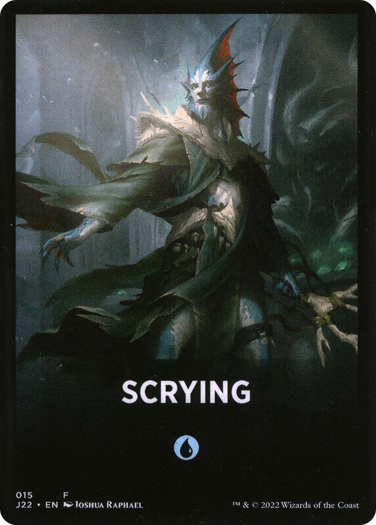 Scrying Theme Card [Jumpstart 2022 Front Cards] MTG Single Magic: The Gathering    | Red Claw Gaming