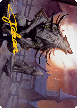 Lord of the Ulvenwald Art Card (Gold-Stamped Signature) [Innistrad: Midnight Hunt Art Series] MTG Single Magic: The Gathering    | Red Claw Gaming