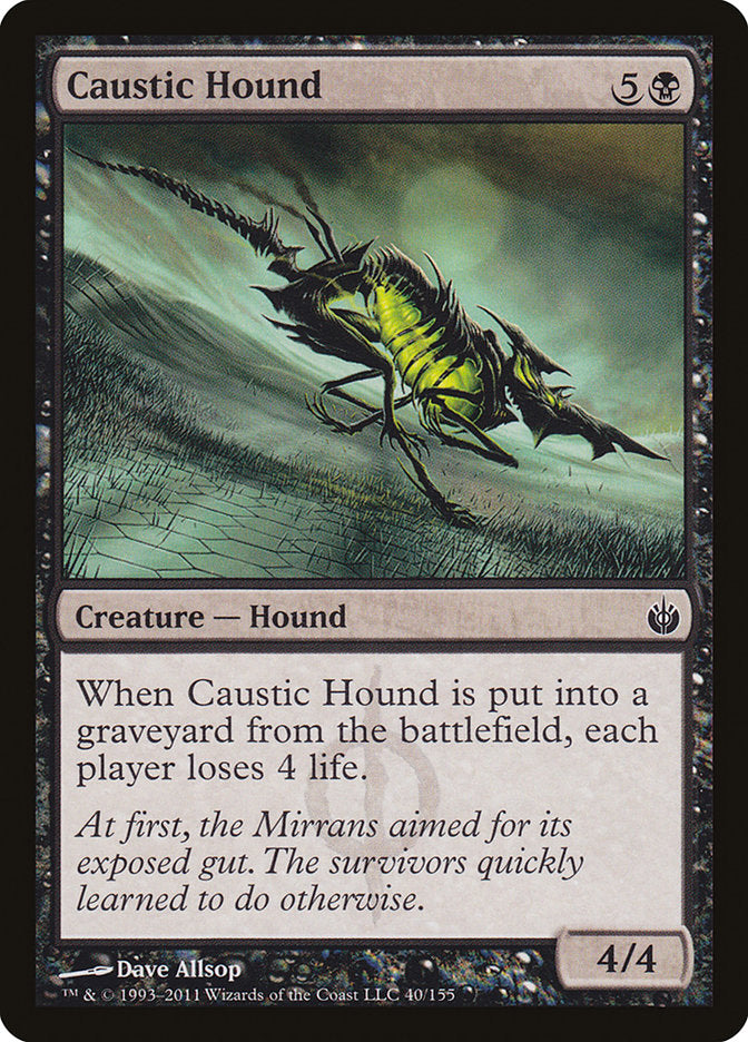 Caustic Hound [Mirrodin Besieged] MTG Single Magic: The Gathering    | Red Claw Gaming