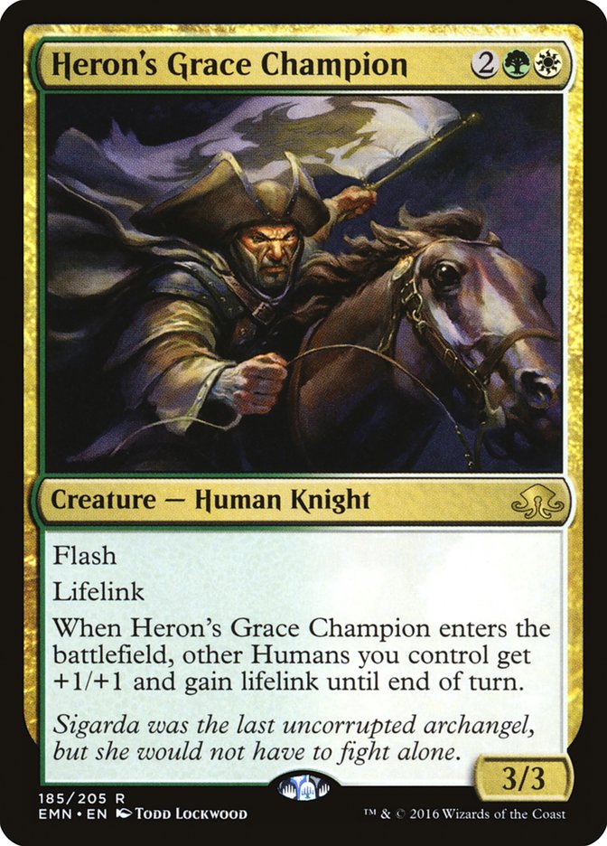 Heron's Grace Champion [Eldritch Moon] MTG Single Magic: The Gathering    | Red Claw Gaming