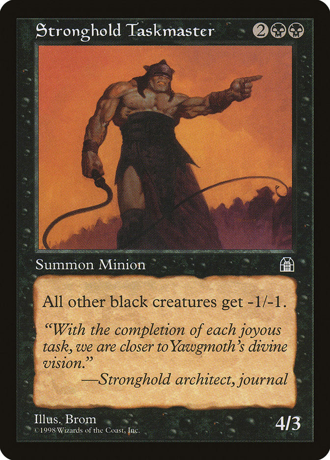 Stronghold Taskmaster [Stronghold] MTG Single Magic: The Gathering    | Red Claw Gaming