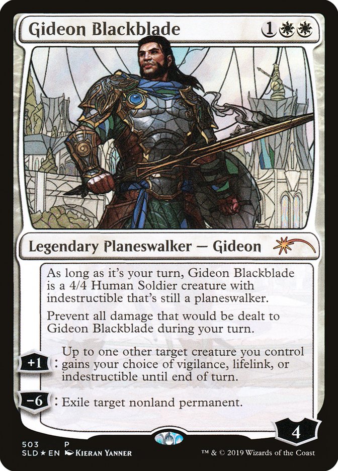 Gideon Blackblade (Stained Glass) [Secret Lair Drop Promos] MTG Single Magic: The Gathering    | Red Claw Gaming