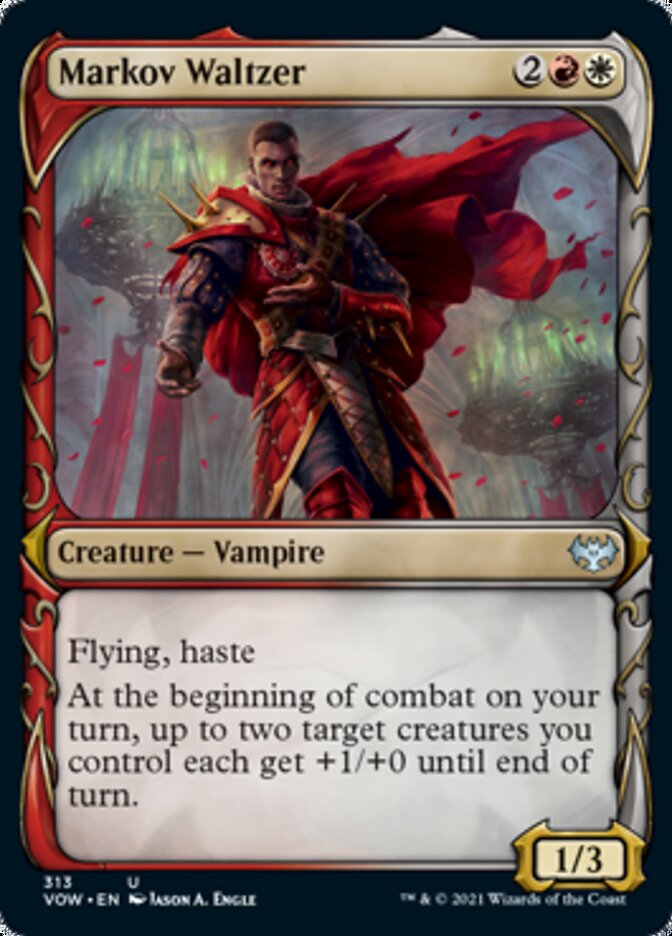 Markov Waltzer (Showcase Fang Frame) [Innistrad: Crimson Vow] MTG Single Magic: The Gathering    | Red Claw Gaming