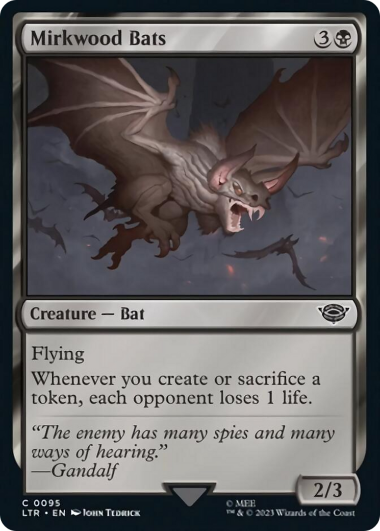 Mirkwood Bats [The Lord of the Rings: Tales of Middle-Earth] MTG Single Magic: The Gathering    | Red Claw Gaming