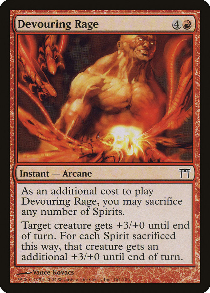 Devouring Rage [Champions of Kamigawa] MTG Single Magic: The Gathering    | Red Claw Gaming