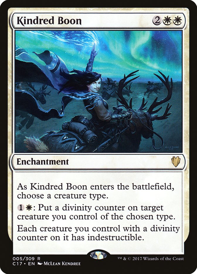 Kindred Boon [Commander 2017] MTG Single Magic: The Gathering    | Red Claw Gaming