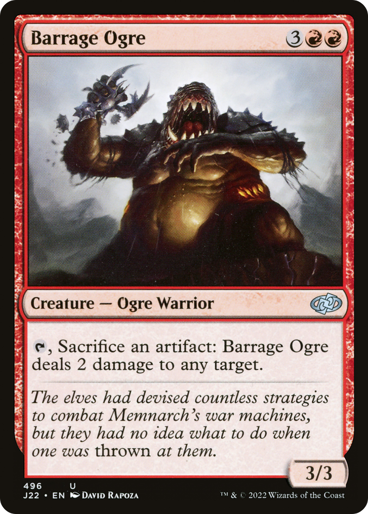 Barrage Ogre [Jumpstart 2022] MTG Single Magic: The Gathering    | Red Claw Gaming