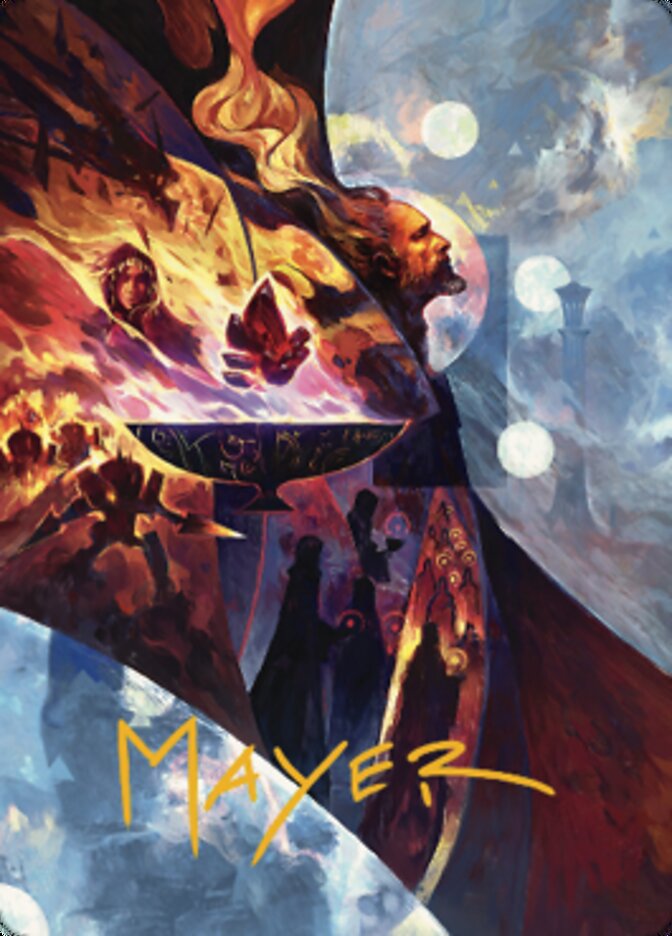 Urza's Command Art Card (Gold-Stamped Signature) [The Brothers' War Art Series] MTG Single Magic: The Gathering    | Red Claw Gaming