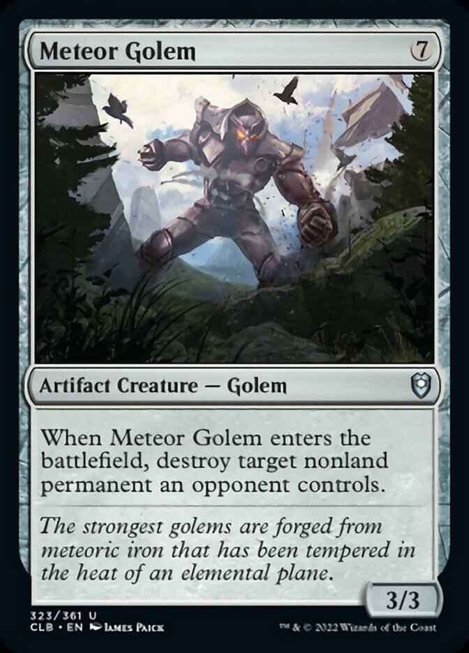 Meteor Golem [Commander Legends: Battle for Baldur's Gate] MTG Single Magic: The Gathering    | Red Claw Gaming