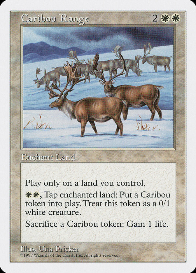 Caribou Range [Fifth Edition] MTG Single Magic: The Gathering    | Red Claw Gaming