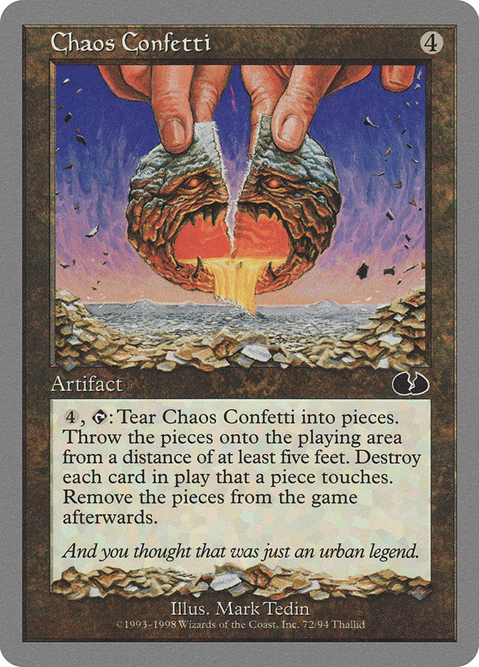 Chaos Confetti [Unglued] MTG Single Magic: The Gathering    | Red Claw Gaming