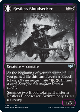 Restless Bloodseeker // Bloodsoaked Reveler [Innistrad: Double Feature] MTG Single Magic: The Gathering    | Red Claw Gaming