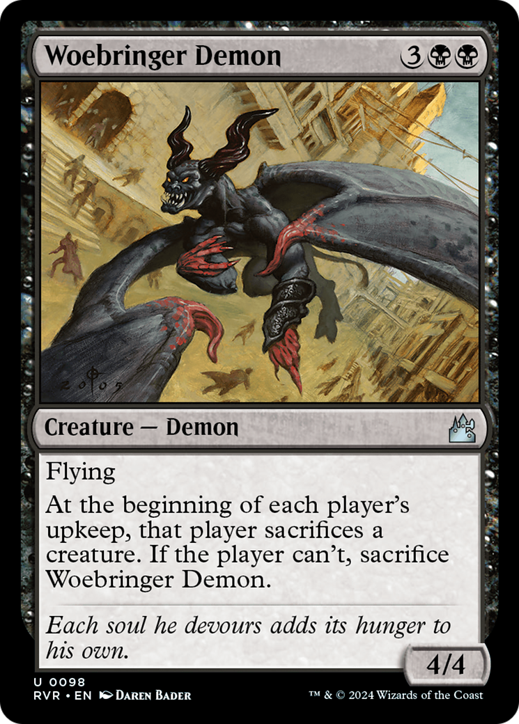 Woebringer Demon [Ravnica Remastered] MTG Single Magic: The Gathering    | Red Claw Gaming