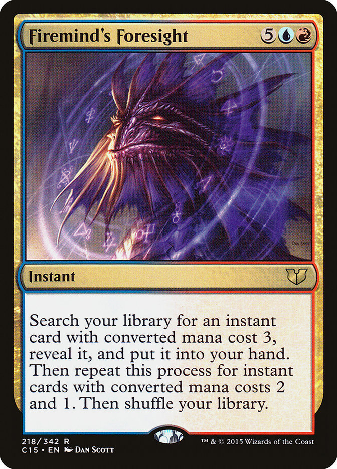 Firemind's Foresight [Commander 2015] MTG Single Magic: The Gathering    | Red Claw Gaming