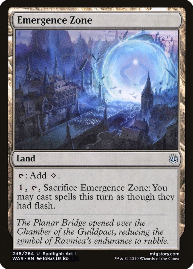 Emergence Zone [War of the Spark] MTG Single Magic: The Gathering    | Red Claw Gaming