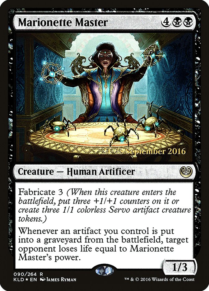 Marionette Master [Kaladesh Prerelease Promos] MTG Single Magic: The Gathering    | Red Claw Gaming