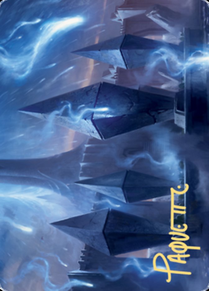 Sea Gate Restoration Art Card (Gold-Stamped Signature) [Zendikar Rising Art Series] MTG Single Magic: The Gathering    | Red Claw Gaming