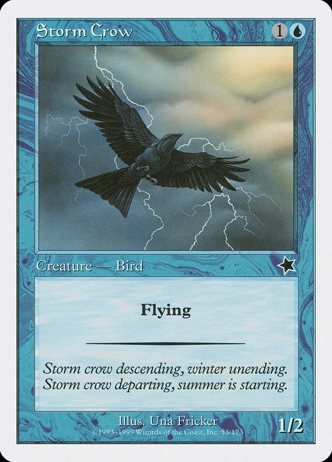 Storm Crow [Starter 1999] MTG Single Magic: The Gathering    | Red Claw Gaming