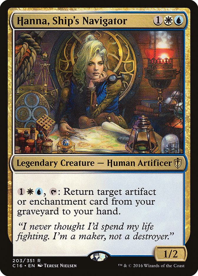 Hanna, Ship's Navigator [Commander 2016] MTG Single Magic: The Gathering    | Red Claw Gaming