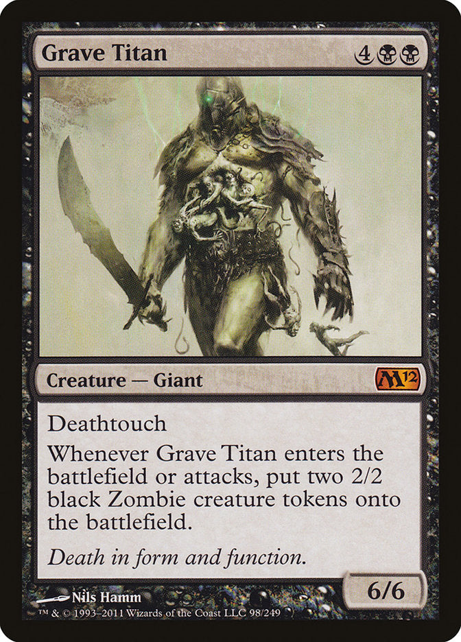 Grave Titan [Magic 2012] MTG Single Magic: The Gathering    | Red Claw Gaming