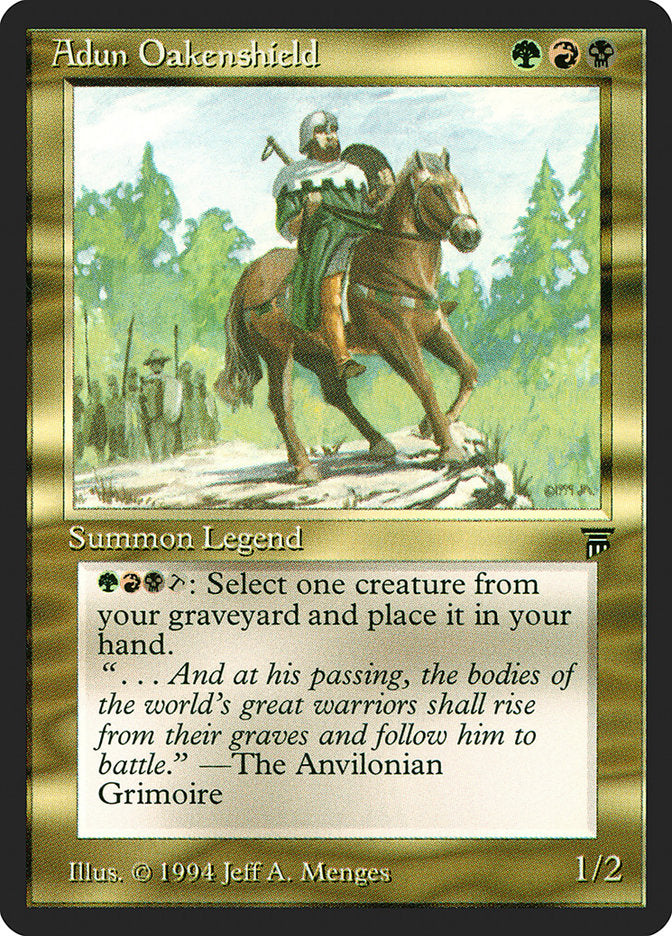 Adun Oakenshield [Legends] MTG Single Magic: The Gathering    | Red Claw Gaming