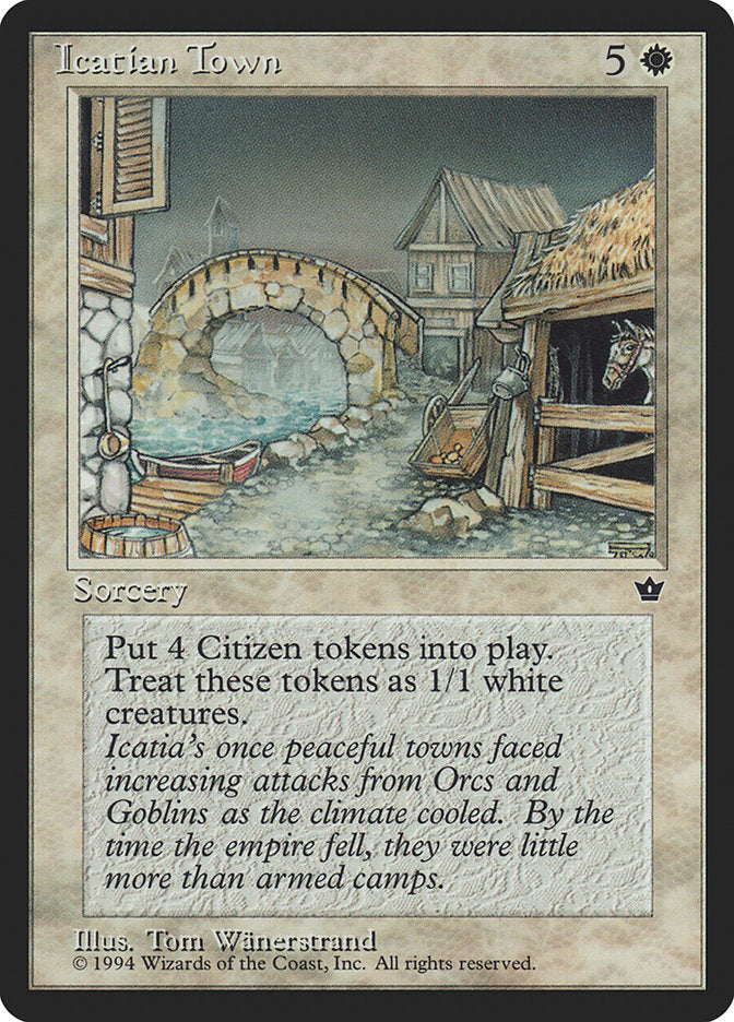 Icatian Town [Fallen Empires] MTG Single Magic: The Gathering    | Red Claw Gaming